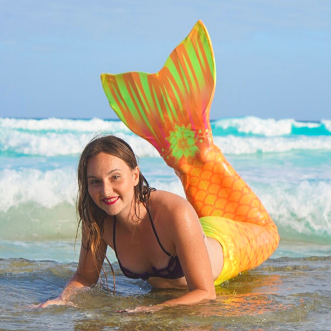 Yellow mermaid tails aquamermaid
