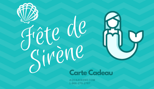 Fête de sirène carte cadeau