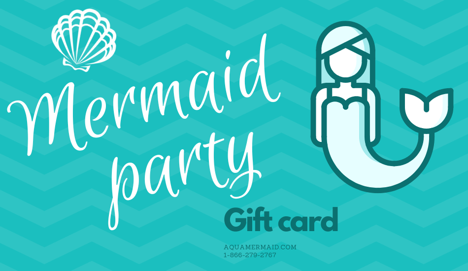 Mermaid party gift card hire a mermaid performer