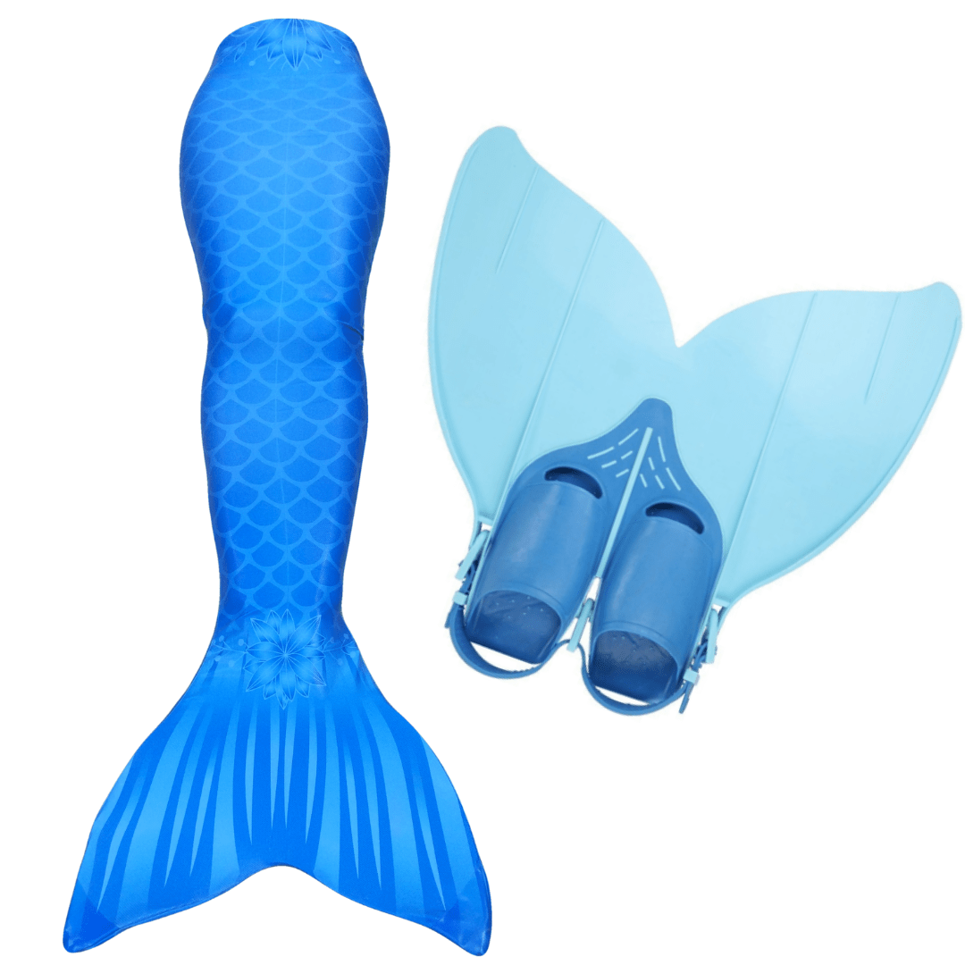 blue mermaid tails and monofin